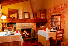 Dining room in Navafría village house